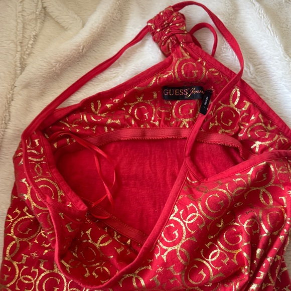 Guess Red and Gold Camisole Top - Picture 4 of 5